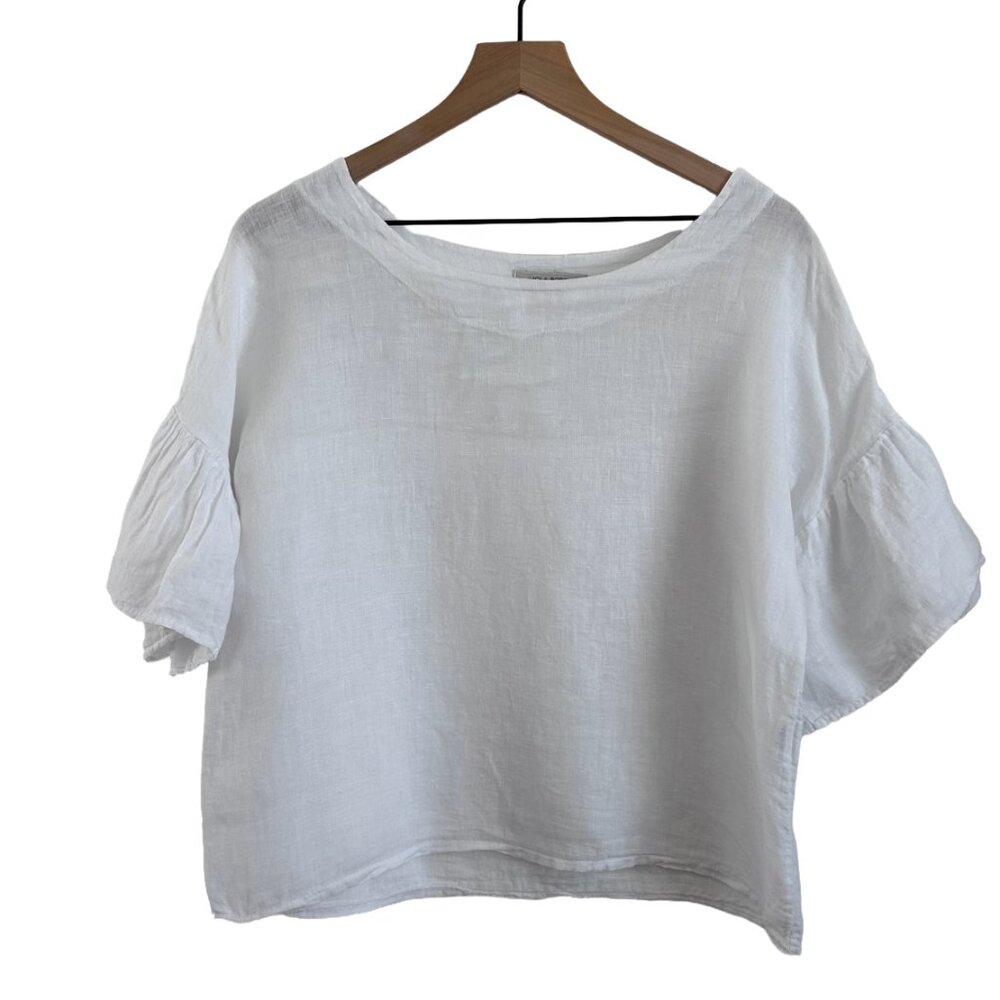 Viola Borghi Linen White Top
